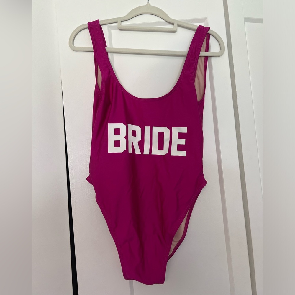 Private Party Bride Onepiece swim in Magenta - Size M/L